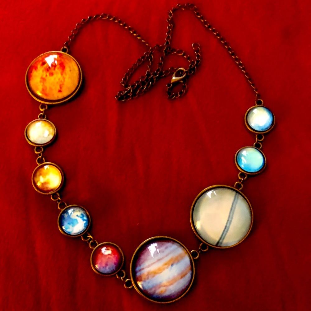 🦇Solar System Planets Necklace
